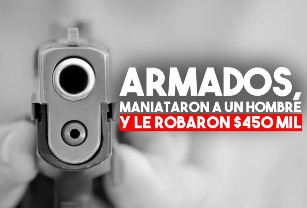 A punta de pistola, entraron a su casa y le robaron $450 mil