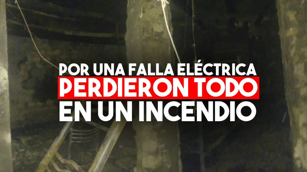 Por una falla eléctrica se le incendió la casa y perdió todo