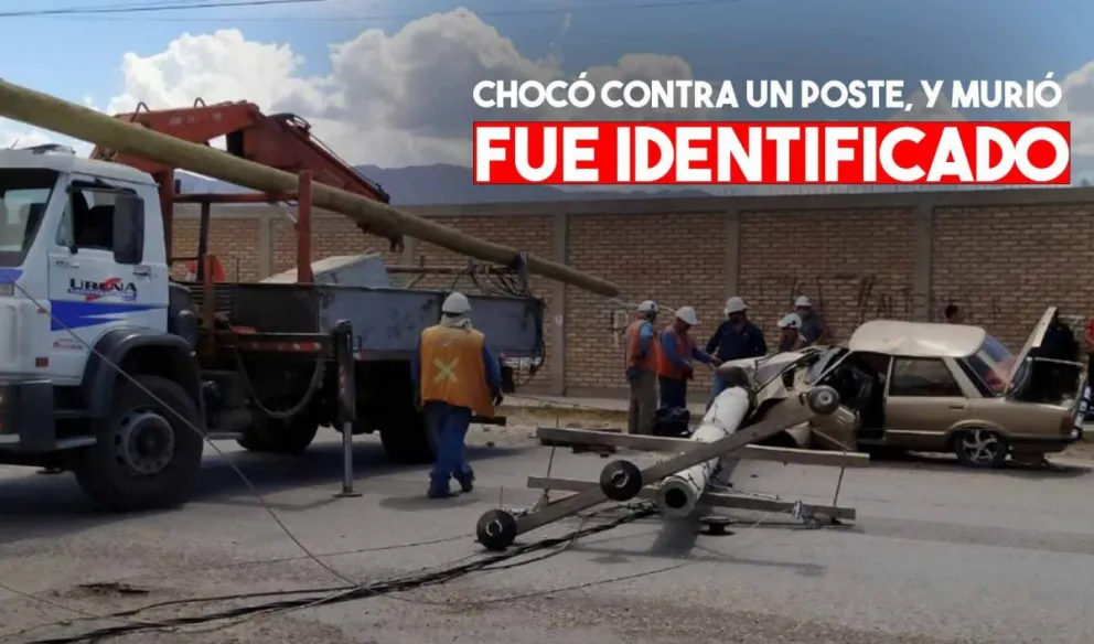 Identificaron al automovilista que chocó contra un poste y murió