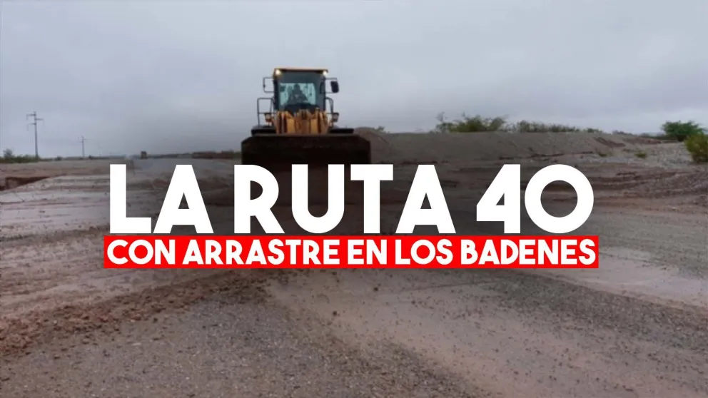 La Ruta 40 se vio interrumpida por la bajada de la creciente