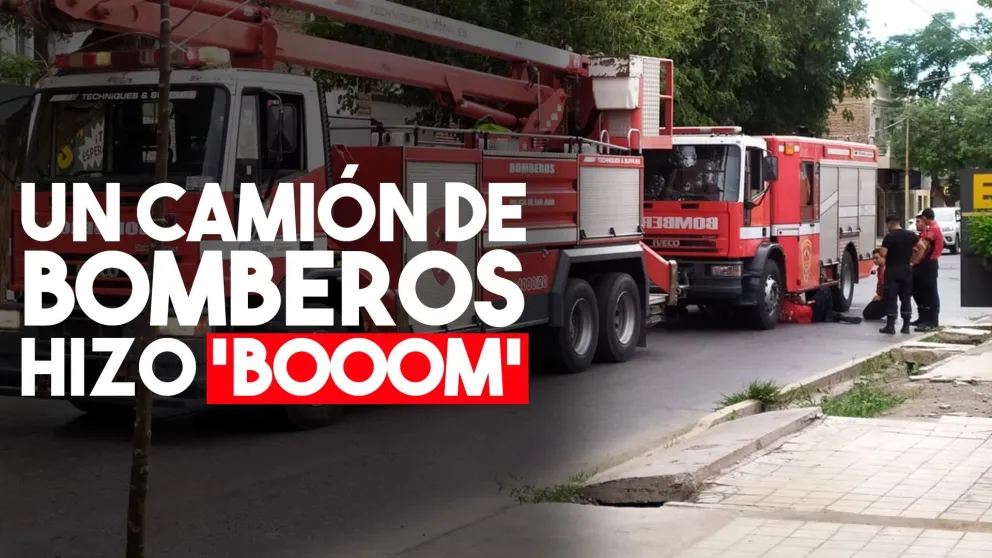 Se rompió un camión de bomberos en pleno centro y demoró varias horas el tránsito