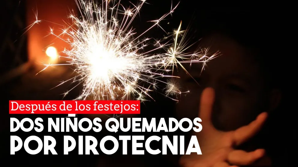 Dos niños resultaron heridos por el uso de pirotecnia