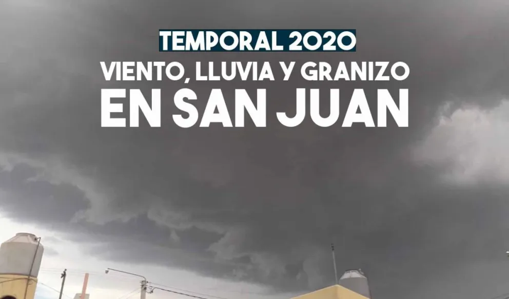 Se registró fuerte viento, intensas lluvias, y granizo en algunos departamentos y zonas de la provincia