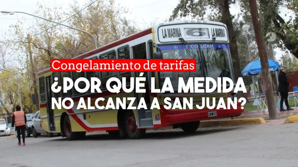 El Gobierno congeló las tarifas del transporte pero la medida no alcanza a San Juan