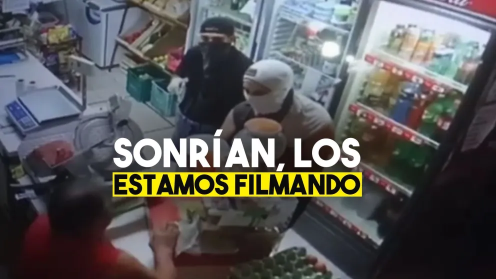 Robaron en un kiosco en Jáchal pero las cámaras los delataron