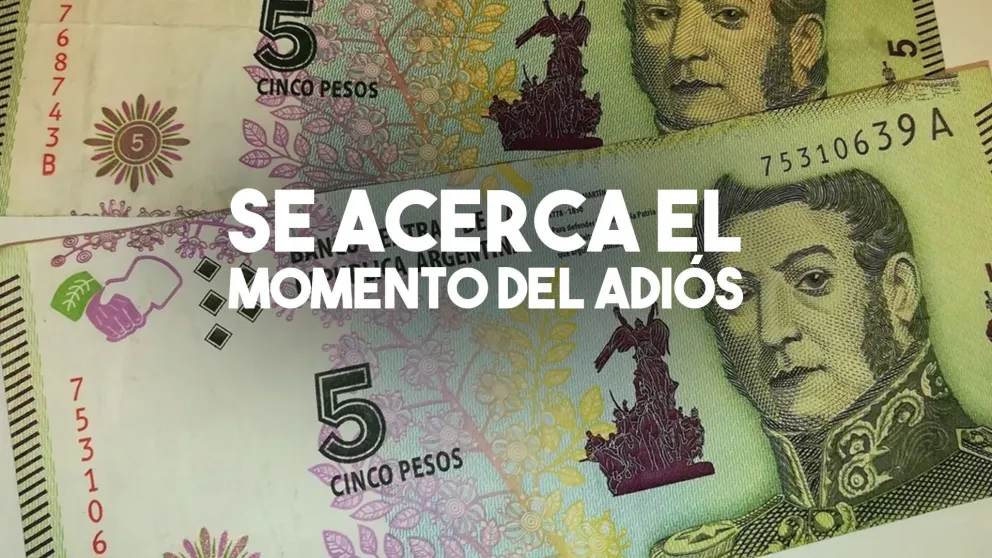 El billete de $5 se va despidiendo: se vienen las monedas