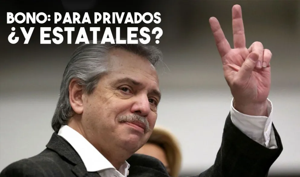 El bono para los privados también alcanzará a los estatales