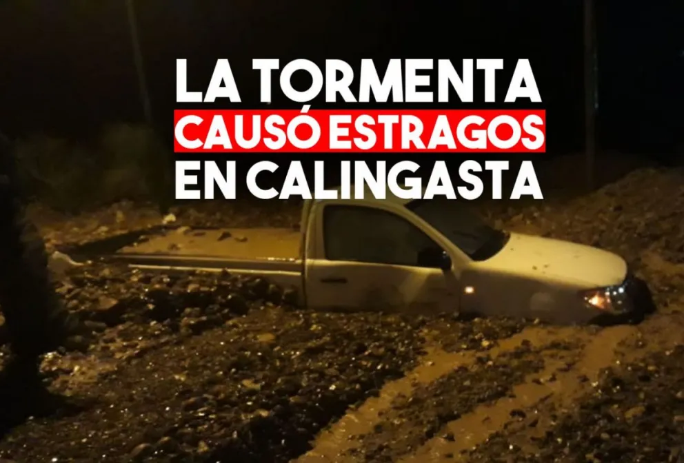 El temporal azotó Calingasta y produjo destrozos