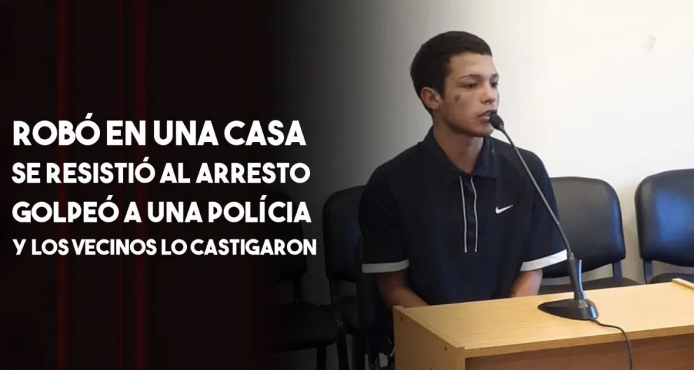 Robó en una vivienda, golpeó a una mujer policía, y los vecinos lo lincharon