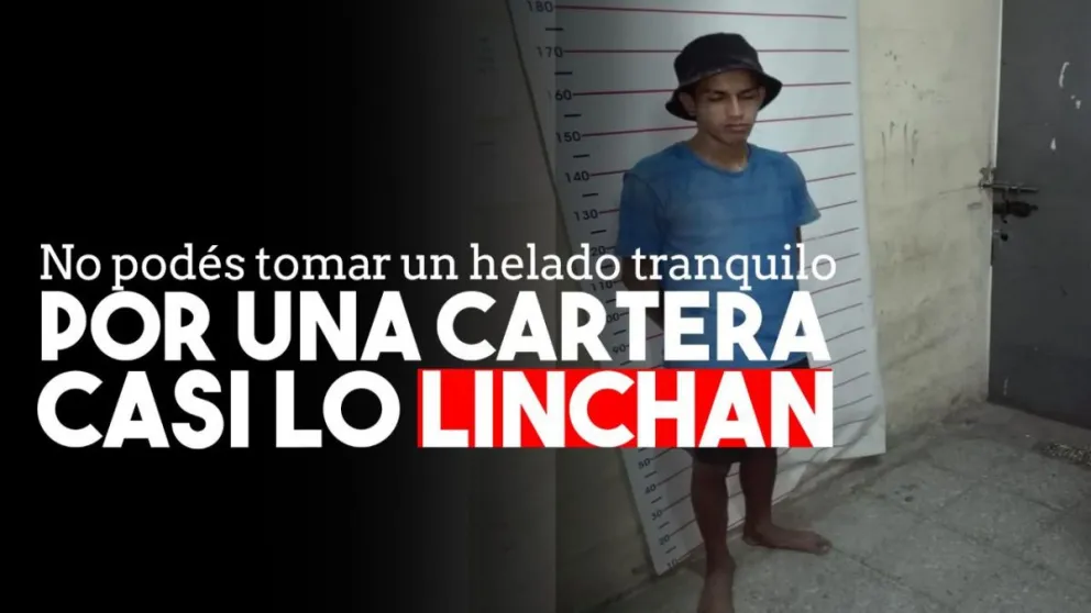 Una salida a tomar un helado, terminó con un ladrón apresado por los clientes