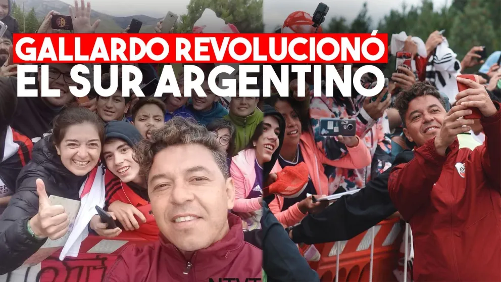 Gallardo atendió a un centenar de hinchas con selfies y firmas de autógrafos