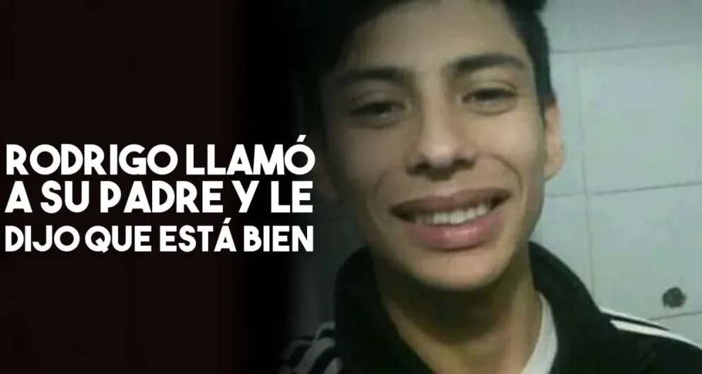Rodrigo se comunicó con su familia y les dijo que "está bien"
