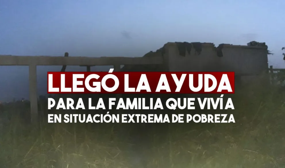 Asistieron a la familia chaqueña que se mudó a una casa precaria y abandonada