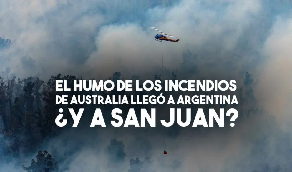 El humo de los incendios en Australia llegó a la Argentina