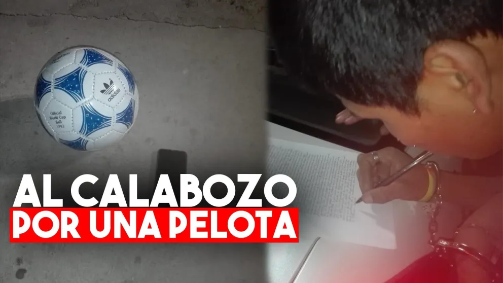 Intentó robarle la pelota de fútbol a un menor de edad y quedó detenido