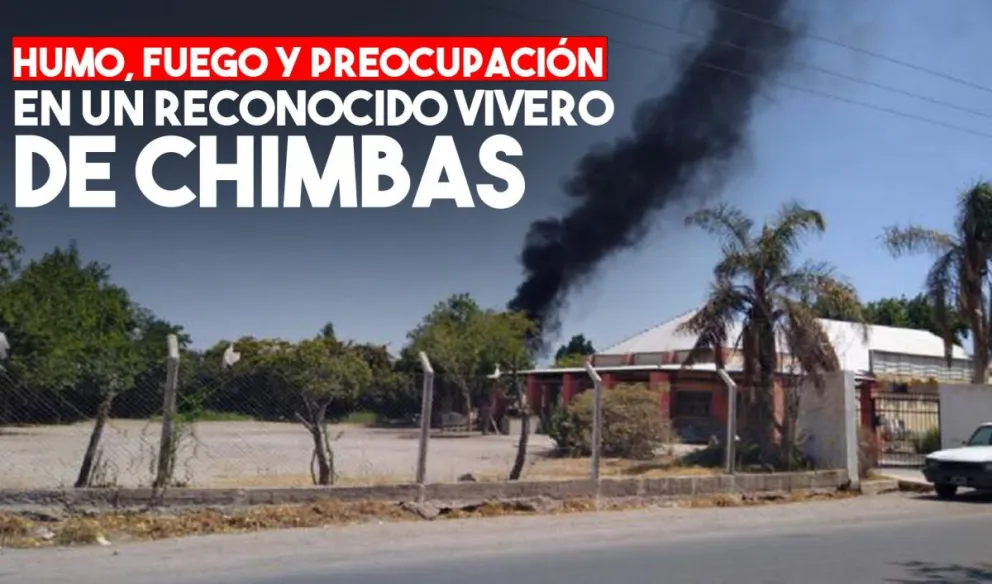 Se incendió un reconocido vivero en Chimbas