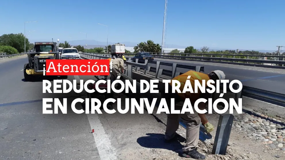 Habrá reducción de calzada en la Circunvalación por tareas de mantenimiento