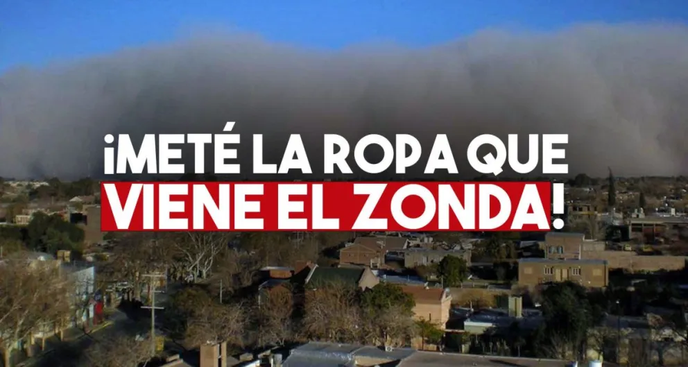 Emitieron un alerta meteorológico por viento Zonda