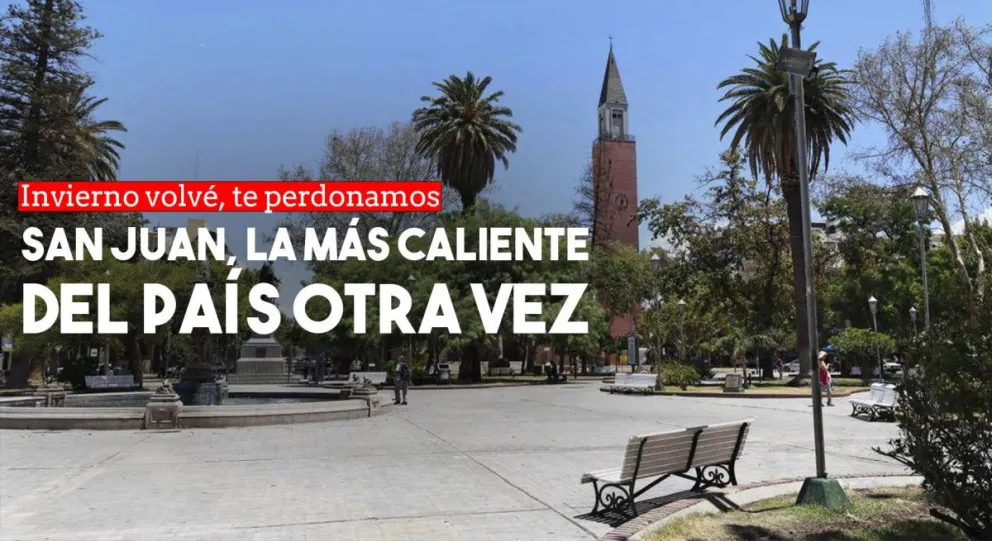 Con casi 40 grados, San Juan es la más calurosa del país