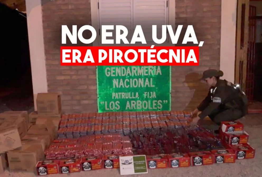 LLevaban desde San Juan a Chile pirotécnia en un camión de mosto
