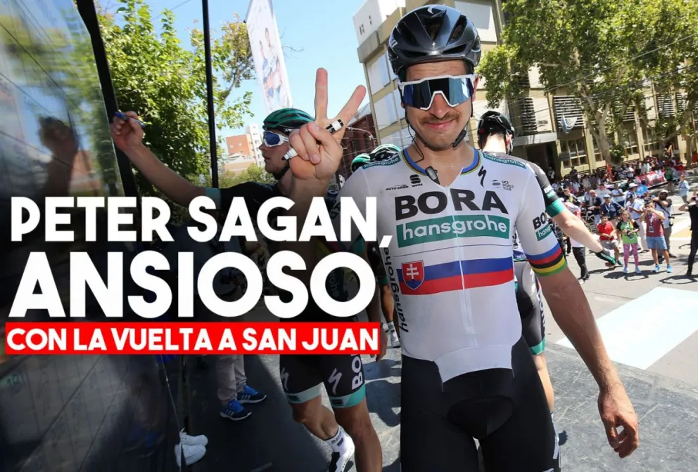 Peter Sagan le envió un mensaje a los sanjuaninos y le puso calor a la Vuelta a San Juan