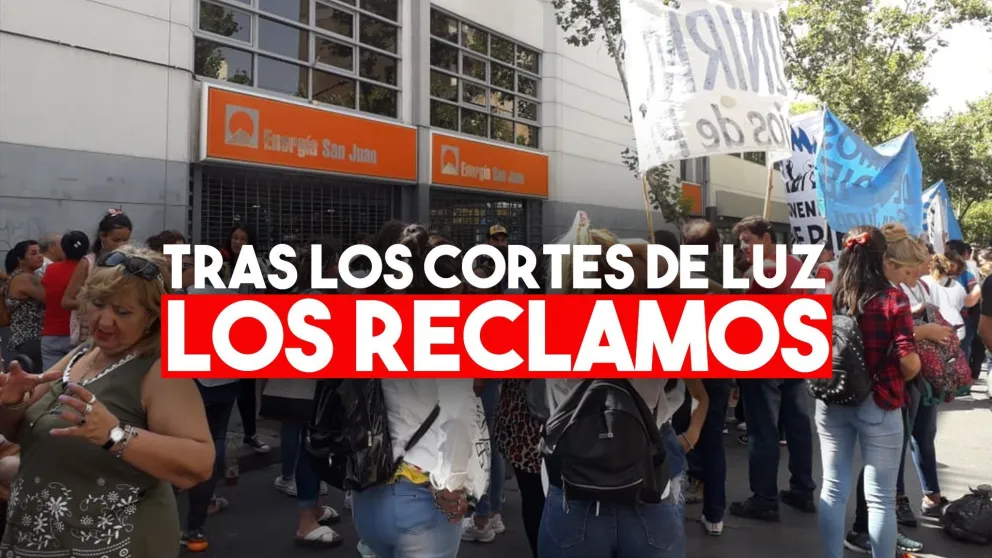 Agrupaciones sociales reclamaron frente a Energía San Juan por los constantes cortes de luz