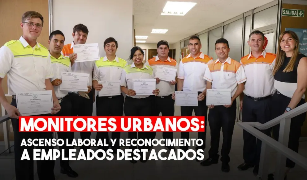 Cinco monitores urbanos fueron ascendidos por destacarse en su trabajo