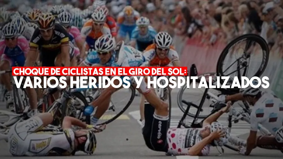 Giro del Sol: choque de ciclistas, varios heridos y hospitalizados