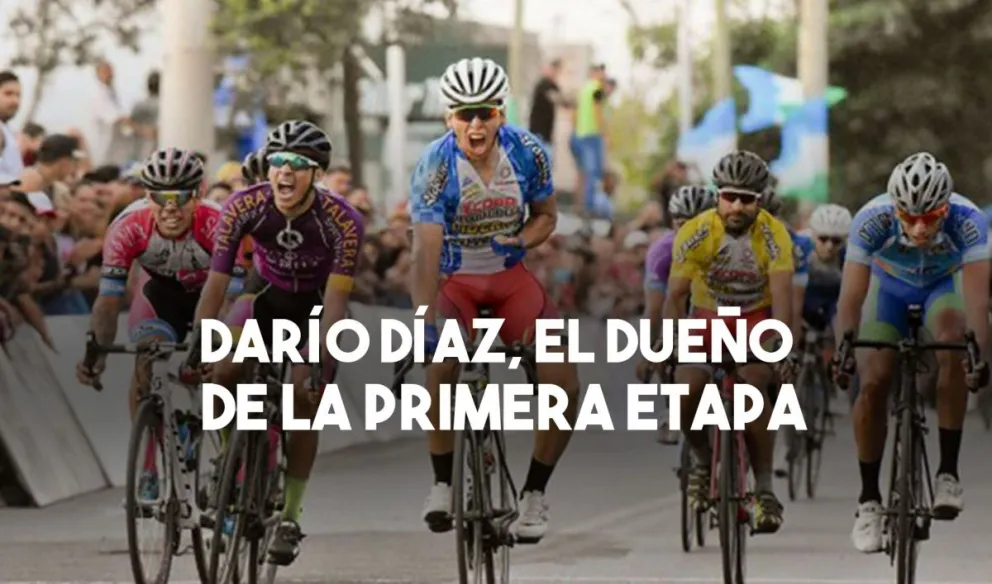 Darío Díaz ganó la primera etapa y se adueñó de la general