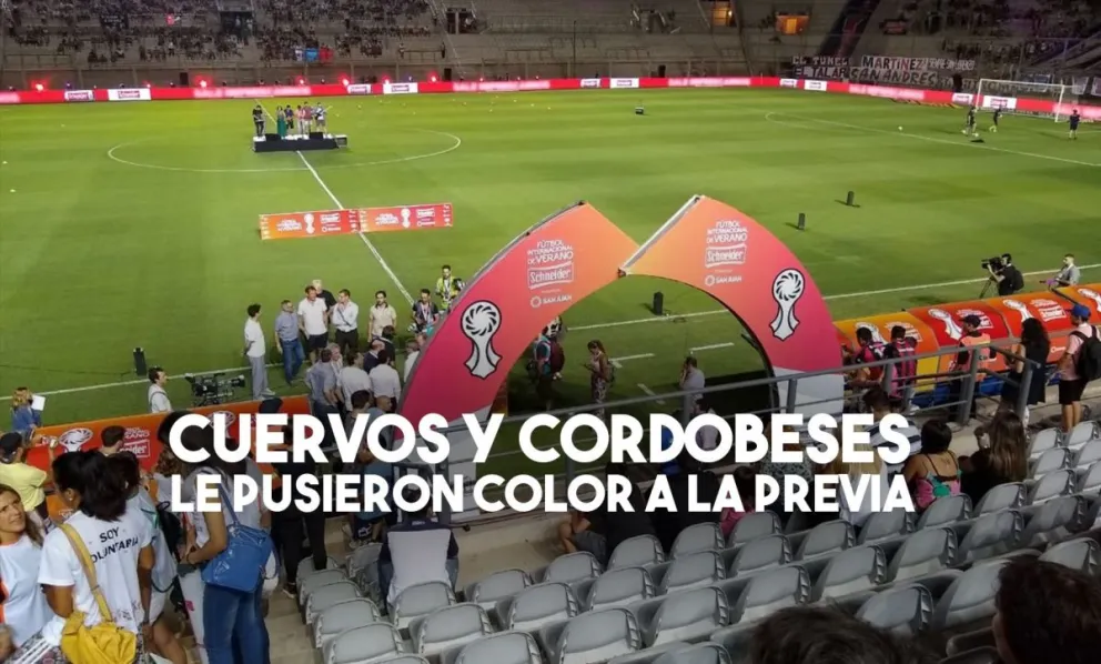 Los hinchas de San Lorenzo y Talleres calentaron la previa