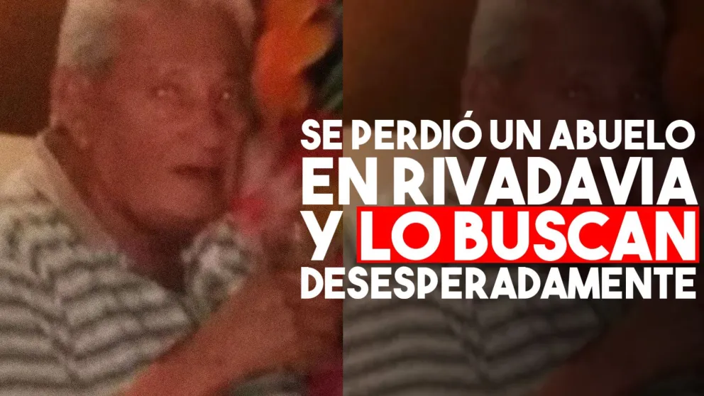 Buscan a un abuelo que se perdió en Rivadavia
