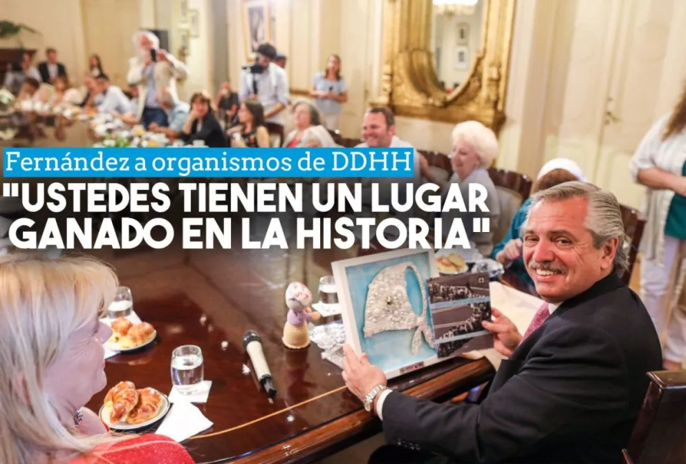 Fernández: "Siempre están abiertas las puertas de Casa de Gobierno para los organismos de DDHH"
