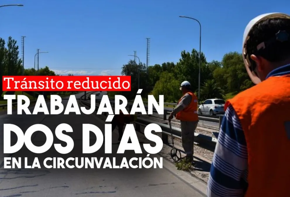 Por tareas de mantenimiento, el tránsito por Circunvalación estará reducido