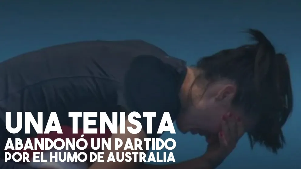 Una tenista se descompuso en pleno partido por el humo de los incendios