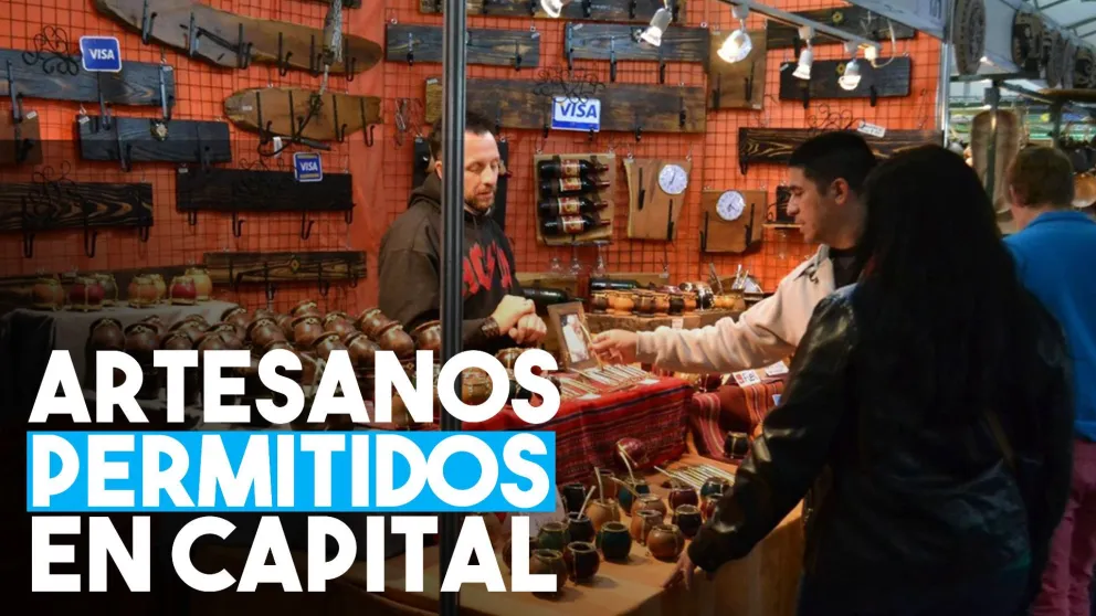Artesanos firmaron un permiso que les permite trabajar en el centro