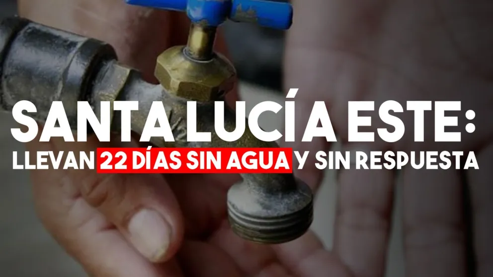 Llevan más de 20 días sin agua y no tienen respuesta a los reclamos