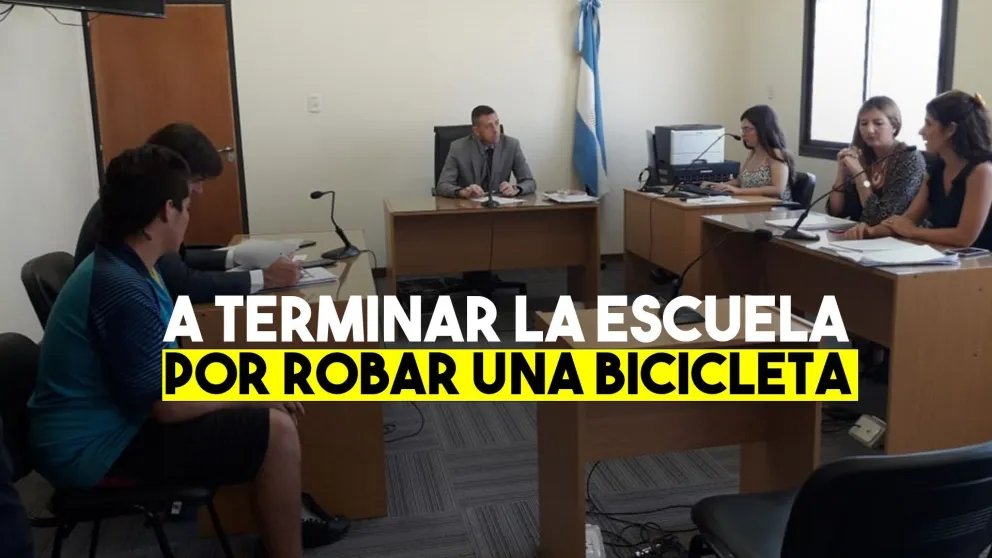 Por robar en una bicicleta, deberá hacer trabajos comunitarios y terminar la escuela