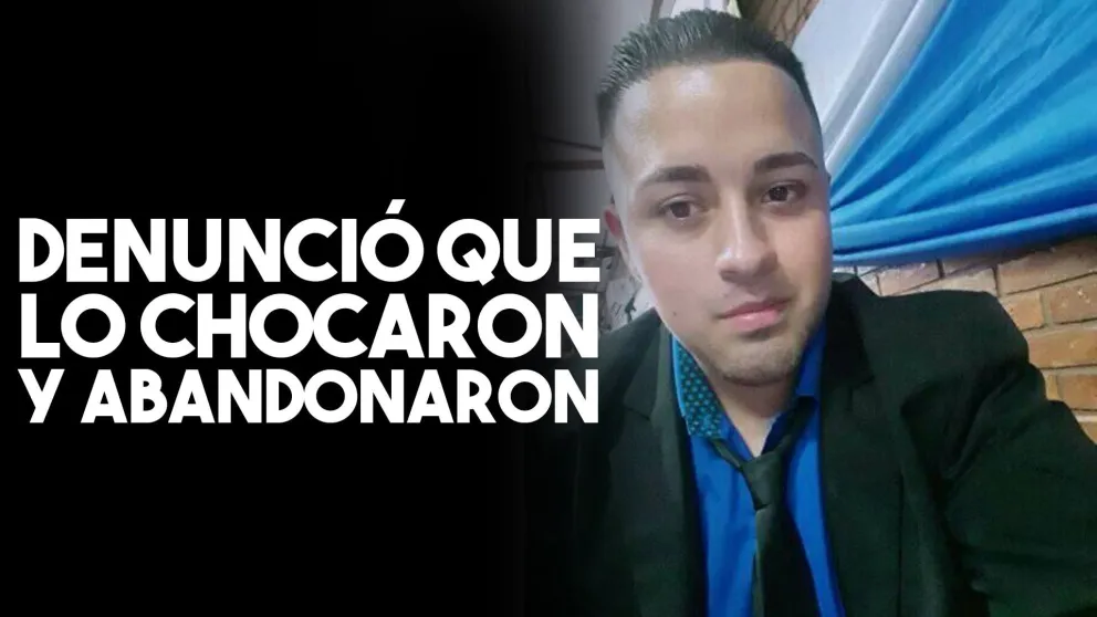 Un joven busca ayuda para encontrar al conductor que lo chocó y abandonó