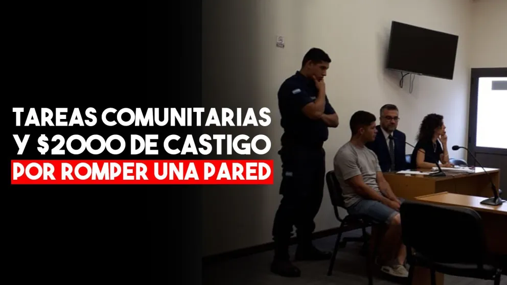 Deberá pagar 2000 pesos por romper una pared de la Comisaría 6ta