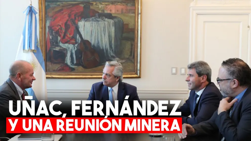 Uñac mantuvo una reunión con Alberto Fernández y empresarios mineros
