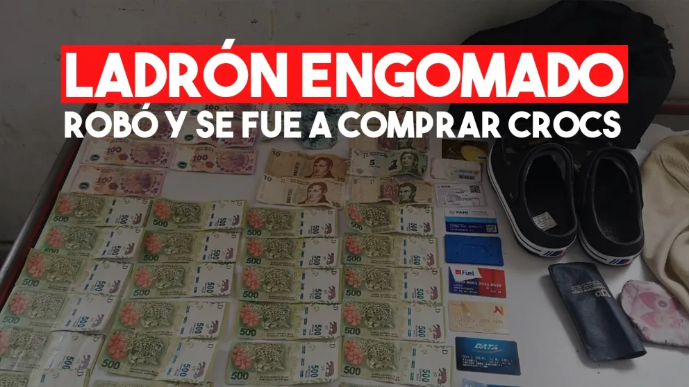Le robó la jubilación a una abuela y lo detuvieron comprando unos Crocs