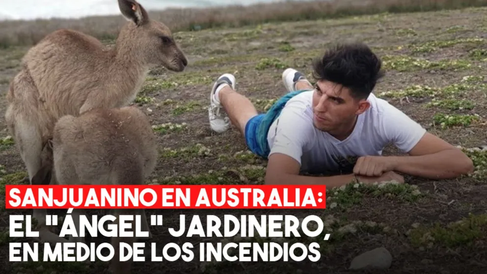 La ardua tarea de un joven sanjuanino para ayudar a reforestar Australia