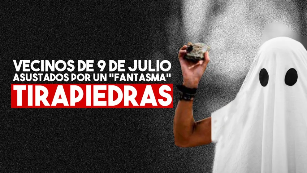Vecinos de 9 de Julio aseguran que una sombra arroja piedras por la noche