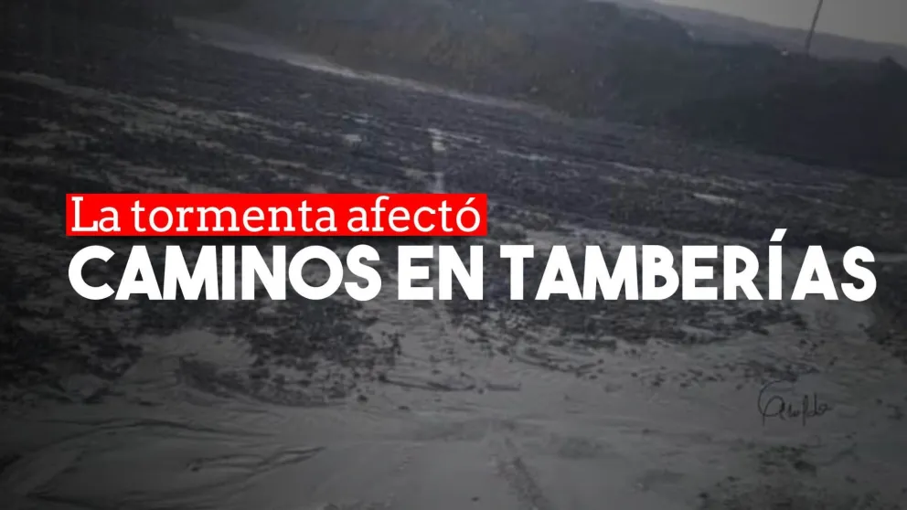 Por la tormenta, la Ruta Nacional 149 está intransitable