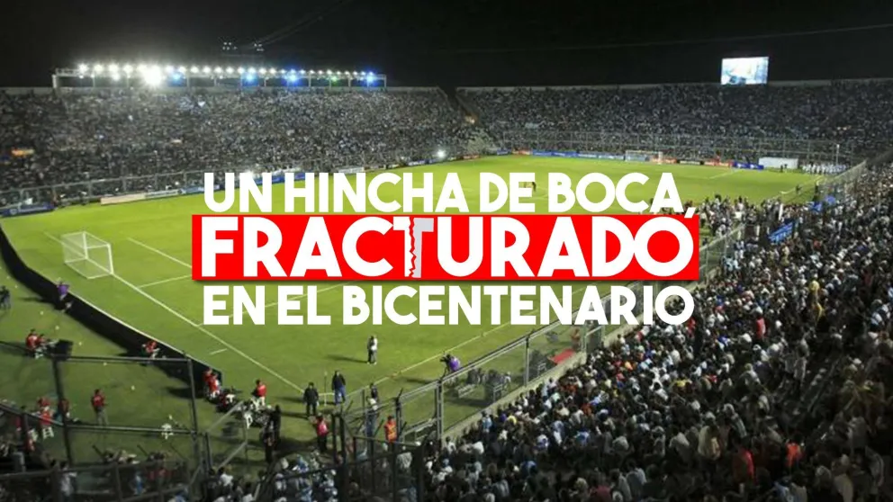 Un hincha de Boca se quebró una pierna durante una avalancha