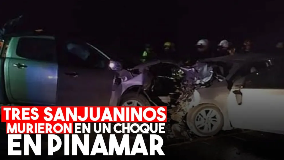 Tragedia en Pinamar: tres sanjuaninos murieron en un choque frontal
