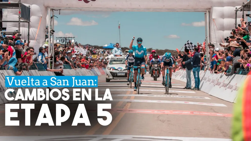 La organización de la Vuelta a San Juan cambió una de las etapas