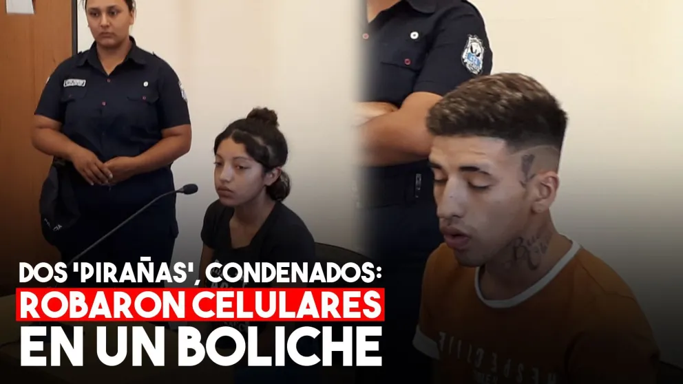 Una pareja de ladrones, condenados por robar celulares en un boliche de Capital