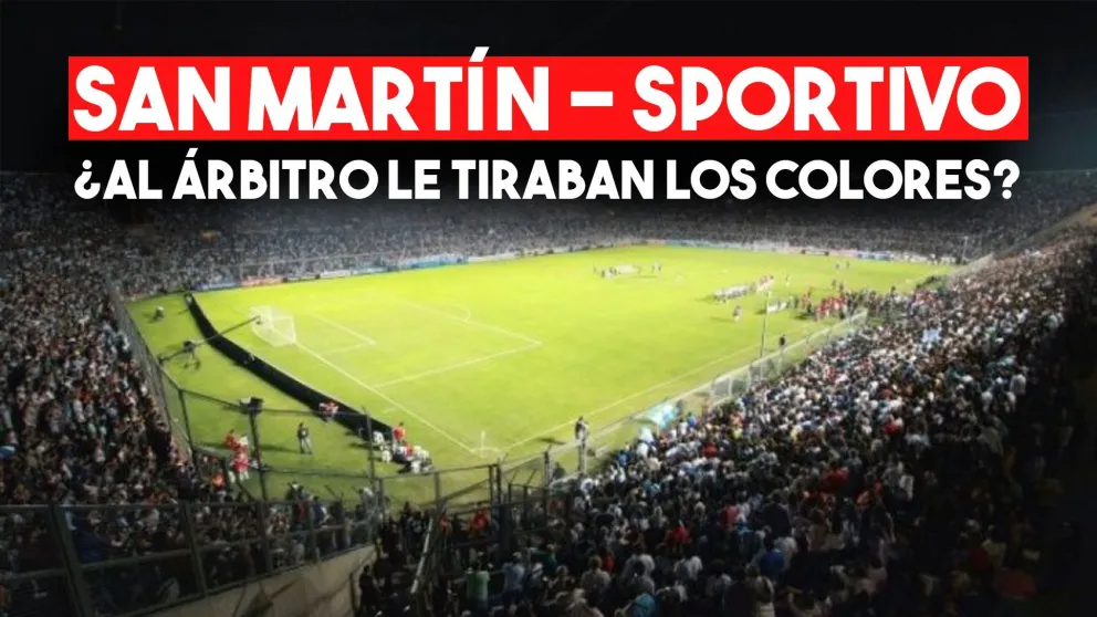 Cambiaron el árbitro del clásico sanjuanino, ¿porque es hincha de San Martín?