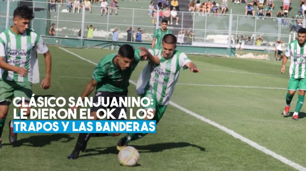 Clásico sanjuanino: las banderas, permitidas